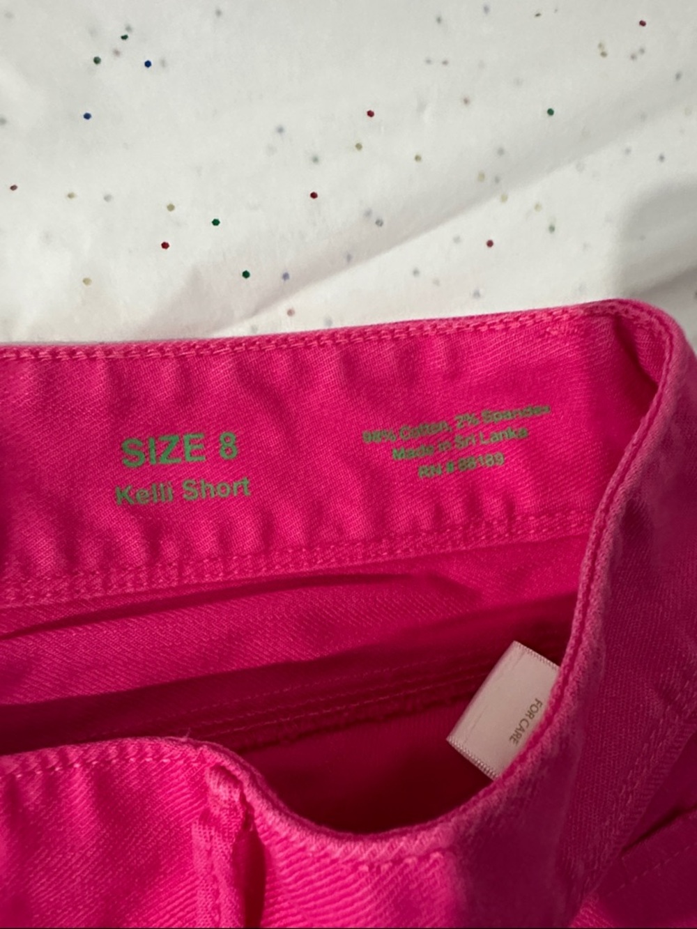 Lilly Pulitzer Bright Pink Jean Shorts - Picture 4 of 6